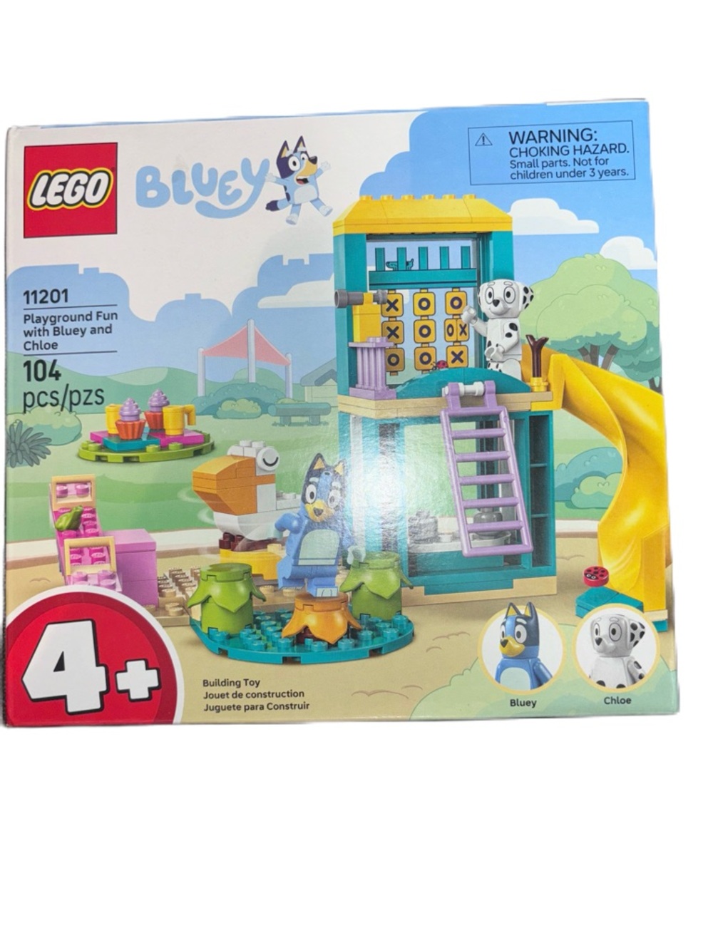 LEGO Bluey 104pc PLAYGROUND FUN WITH BLUEY & CHLOE Building Set #11201